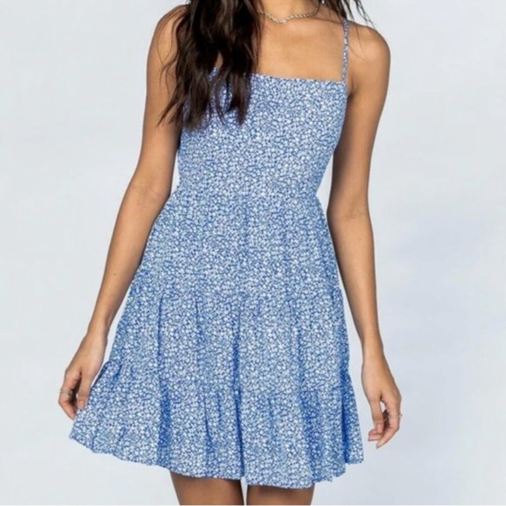 Princess Polly Tropez Blue Floral Mini Dress 4